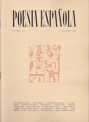 Bild des Verkufers fr POESIA ESPAOLA N 22 - OCTUBRE 1953 zum Verkauf von CALLE 59  Libros