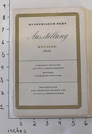 Seller image for Kunstmuseum Bern Ausstellung Katalog 1943 for sale by Mullen Books, ABAA