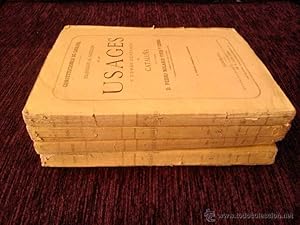 Imagen del vendedor de CONSTITUCIONES DE CATALUA; USAGES Y DEMAS DERECHOS DE CATALUA a la venta por Libreria Anticuaria Marc & Antiques