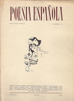 Bild des Verkufers fr POESIA ESPAOLA Segunda Epoca N 90 JUNIO 1960 zum Verkauf von CALLE 59  Libros