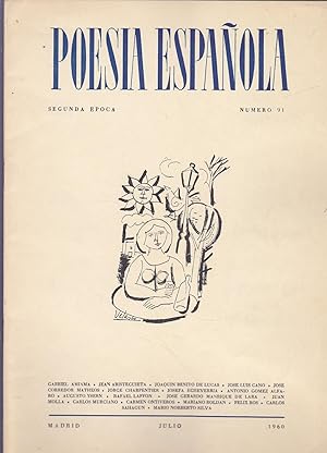 POESIA ESPAÑOLA Segunda Epoca Nº 91 JULIO 1960