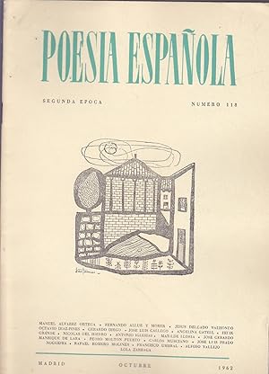 Immagine del venditore per POESIA ESPAOLA Segunda Epoca N 118 OCTUBRE 1962 venduto da CALLE 59  Libros