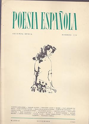 Imagen del vendedor de POESIA ESPAOLA Segunda Epoca N 120 DICIEMBRE 1962 a la venta por CALLE 59  Libros