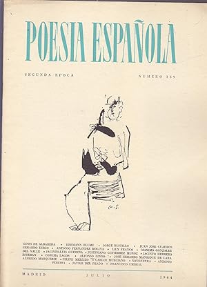 Immagine del venditore per POESIA ESPAOLA Segunda Epoca N 139 JULIO 1964 venduto da CALLE 59  Libros