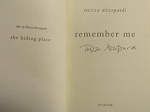 Seller image for Remember Me-SIGNED FIRST PRINTING for sale by Signature Firsts
