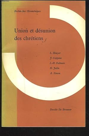 Seller image for UNION ET DESUNION DES CHRETIENS for sale by Le-Livre