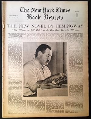 Bild des Verkufers fr The New York Times Book Review--October 20th, 1940 zum Verkauf von APPLEDORE BOOKS, ABAA