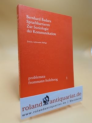 Sprachbarrieren, zur Soziologie der Kommunikation. Problemata ; 1