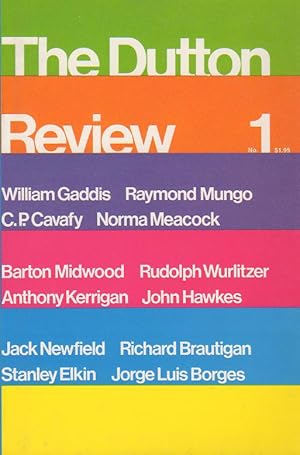 Imagen del vendedor de The Dutton Review 1 (Number 1; 1970) a la venta por Philip Smith, Bookseller