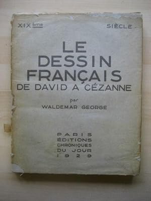 Bild des Verkufers fr LE DESSIN FRANCAIS DE DAVID A CEZANNE zum Verkauf von Old Hall Bookshop, ABA ILAB PBFA BA