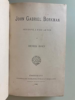 Seller image for John Gabriel Borkmann / Fruen Fra Havet for sale by M.S.  Books