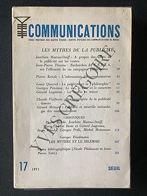 COMMUNICATIONS-N°17-1971-LES MYTHES DE LA PUBLICITE