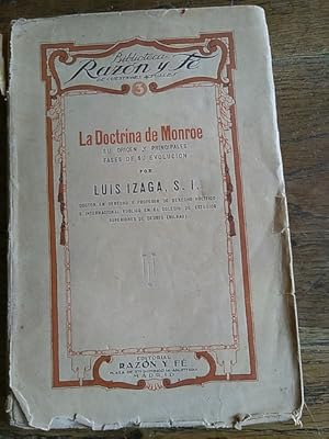 Imagen del vendedor de LA DOCTRINA DE MONROE. Su origen y principales fases de su evolucin a la venta por Librera Pramo