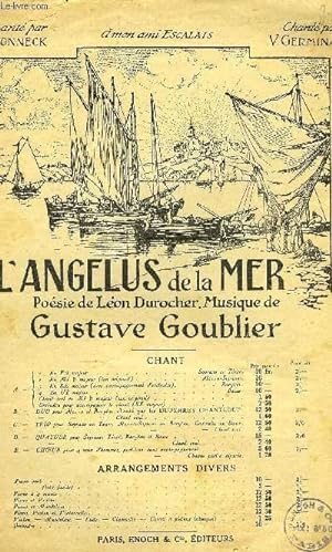 Seller image for L'ANGELUS DE LA MER for sale by Le-Livre