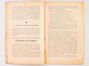 Bulletin du Hot-Club de France. Aprs le Festival de Nice [ 1948 ]: PANASSIE, Hughes ; Collectif