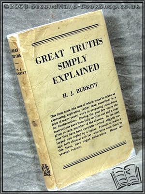 Bild des Verkufers fr Great Truths Simply Explained zum Verkauf von BookLovers of Bath