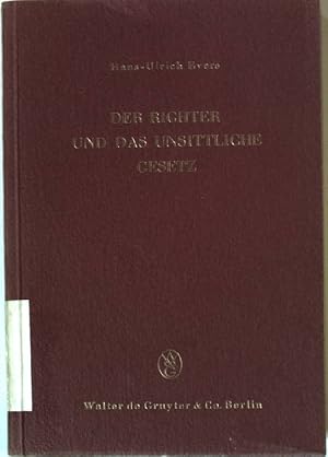 Seller image for Der Richter und das unsittliche Gesetz for sale by books4less (Versandantiquariat Petra Gros GmbH & Co. KG)