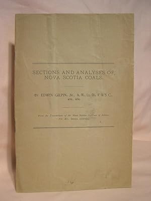 Immagine del venditore per SECTIONS AND ANALYSES OF NOVA SCOTIA COALS venduto da Robert Gavora, Fine & Rare Books, ABAA