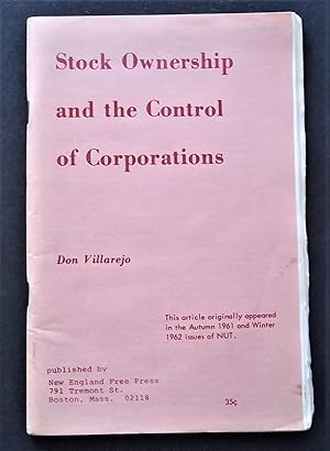 Stock Ownership and the Control of Corporations