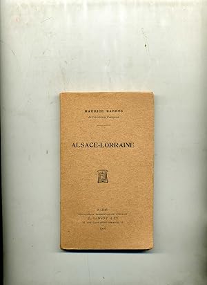 Immagine del venditore per ALSACE-LORRAINE. venduto da Librairie CLERC