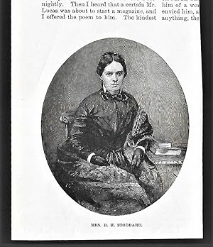 Image du vendeur pour Portrait of Mrs. R. H. Stoddard / Elizabeth D. B. Stoddard mis en vente par Legacy Books II