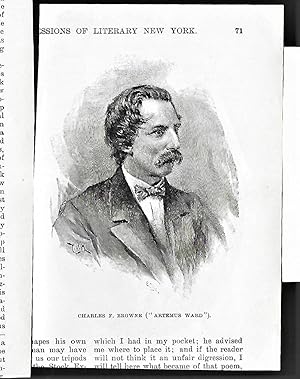 Immagine del venditore per Portrait of Charles F. Browne or Artemus Ward venduto da Legacy Books II