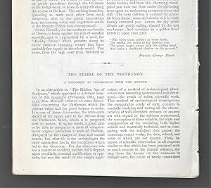 Imagen del vendedor de The Frieze Of The Parthenon: A Discovery In Connection With The Athene a la venta por Legacy Books II