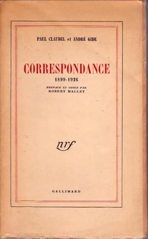 Seller image for Correspondance 1899-1926 for sale by L'ivre d'Histoires