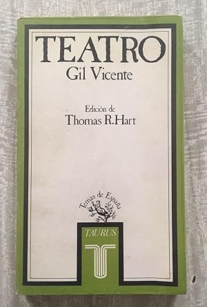 TEATRO. Edición de Thomas R. Hart