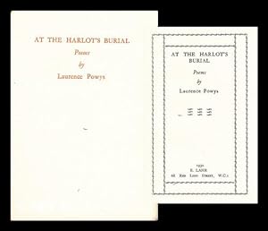 Seller image for At the Harlot's Burial : Poems, by Laurence Powys for sale by MW Books Ltd.