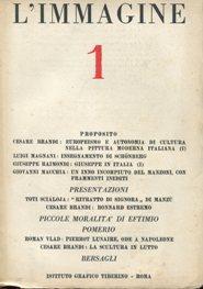 L'IMMAGINE, rivista di arte, critica e letteratura - 1947 - num. 01 del maggio 1947 PRIMO NUMERO ...