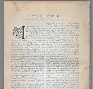 Bild des Verkufers fr Napoleon In Exile zum Verkauf von Legacy Books II