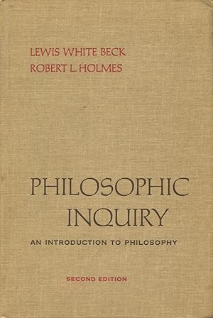 Bild des Verkufers fr Philosophic Inquiry: An Introduction To Philosophy zum Verkauf von Kenneth A. Himber