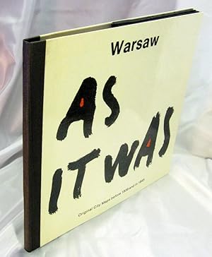 Seller image for Warsaw As It Was for sale by Neil Williams, Bookseller