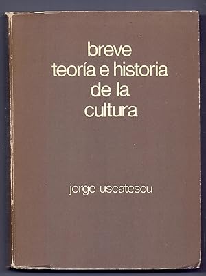 Imagen del vendedor de BREVE TEORIA E HISTORIA DE LA CULTURA a la venta por Libreria 7 Soles