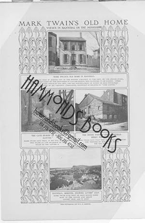 Seller image for Article: the Boyhood Home of Mark Twain for sale by Hammonds Antiques & Books