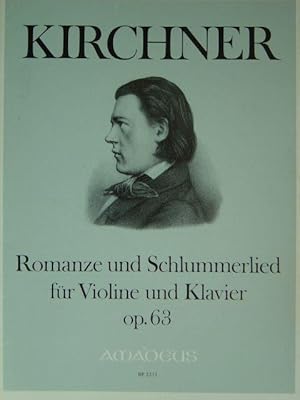 Immagine del venditore per Romanze und Schlummerlied. Op. 63/1-2. / Anhang: Un poco agitato aus op. 82 - Walzer, op. 86/5 - Abendlied, op. 59/2. Herausgegeben und mit einem 2sprachigen Vorwort (deutsch, englisch) von Jarry Joelson. Hier: Ausgabe fr Violine und Piano. 2 Stimmhefte (= komplett). venduto da Antiquariat Tarter, Einzelunternehmen,