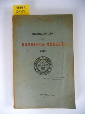 Seller image for Meddelanden frn Nordiska Museet 1903. for sale by Augusta-Antiquariat GbR
