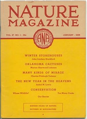 Nature Magazine; January 1936; Volume 27; No 1.