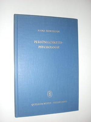 Seller image for Persnlichkeits-Psychologie. Entwurf einer biozentrischen Wirklichkeitslehre vom Menschen. for sale by Stefan Kpper