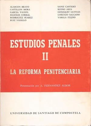 Imagen del vendedor de Estudios Penales II. La Reforma penitenciara a la venta por SOSTIENE PEREIRA