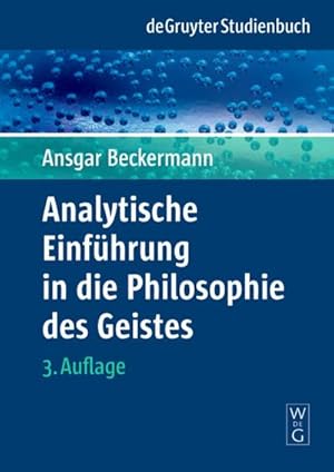 Seller image for Analytische Einfhrung in die Philosophie des Geistes for sale by BuchWeltWeit Ludwig Meier e.K.