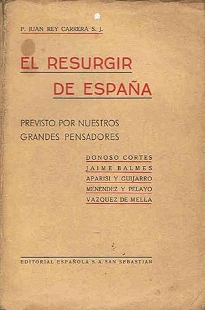 Image du vendeur pour EL RESURGIR DE ESPAA mis en vente par Librera Torren de Rueda