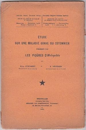 Etude Sur Une Maladie Grave Du Cotonnier Provoquée Par Les Piqures D'helopeltis