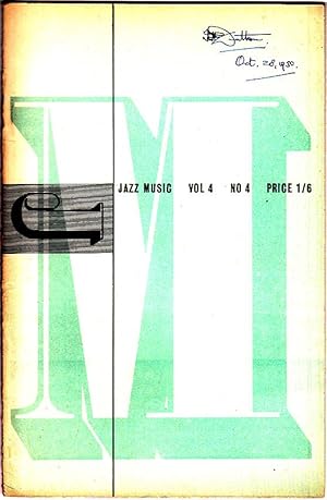 JAZZ MUSIC: Volume 4, No. 4, 1950 (Jazz Music Magazine incorporating Jazz Tempo and Discography)
