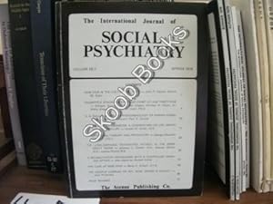 Imagen del vendedor de The International Journal of Social Psychiatry: Volume 25, No. 1, Spring 1979 a la venta por PsychoBabel & Skoob Books