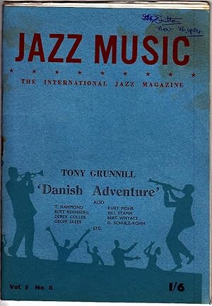 JAZZ MUSIC: Vol 5, No. 8, 1954: 'DANISH ADVENTURE' by Tony Grunnill (The International Jazz Magaz...