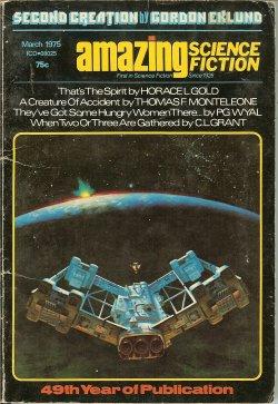 Bild des Verkufers fr AMAZING Science Fiction: March, Mar. 1975 zum Verkauf von Books from the Crypt