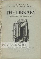 Seller image for PRINTERS' 'COPY BOOKS' AND THE BLACK MARKET IN THE ELIZABETHAN BOOK TRADE."|" for sale by Oak Knoll Books, ABAA, ILAB