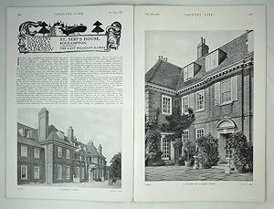 Original Issue of Country Life Magazine Dated October 30th 1920 with a Main Feature on St. Serf's...